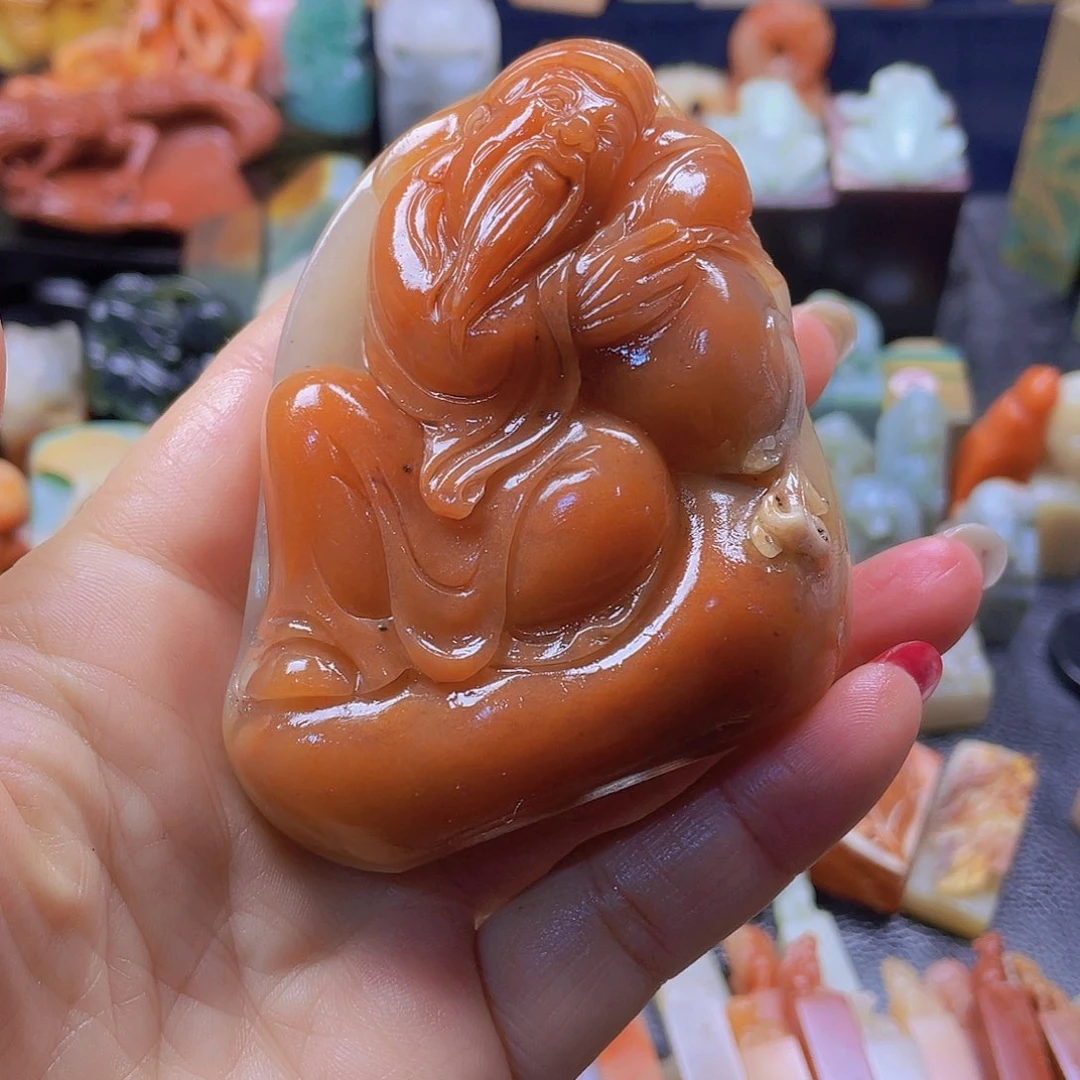 昌化石印石老挝冻