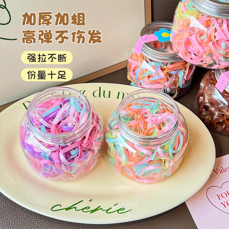 可爱儿童发圈彩色宝宝发绳女童不伤发高弹力发饰一高弹力可爱宝宝