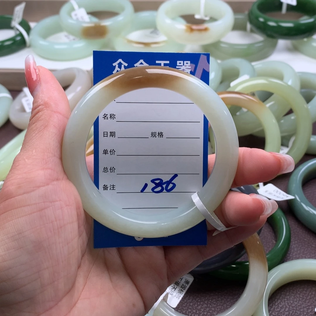 和田玉手镯58未镶嵌