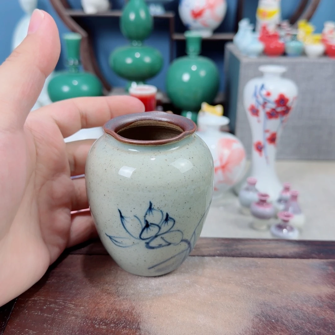 陶瓷手工小花器摆件