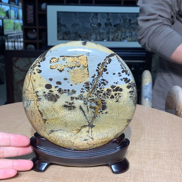 广西国画石摆件，观赏收藏