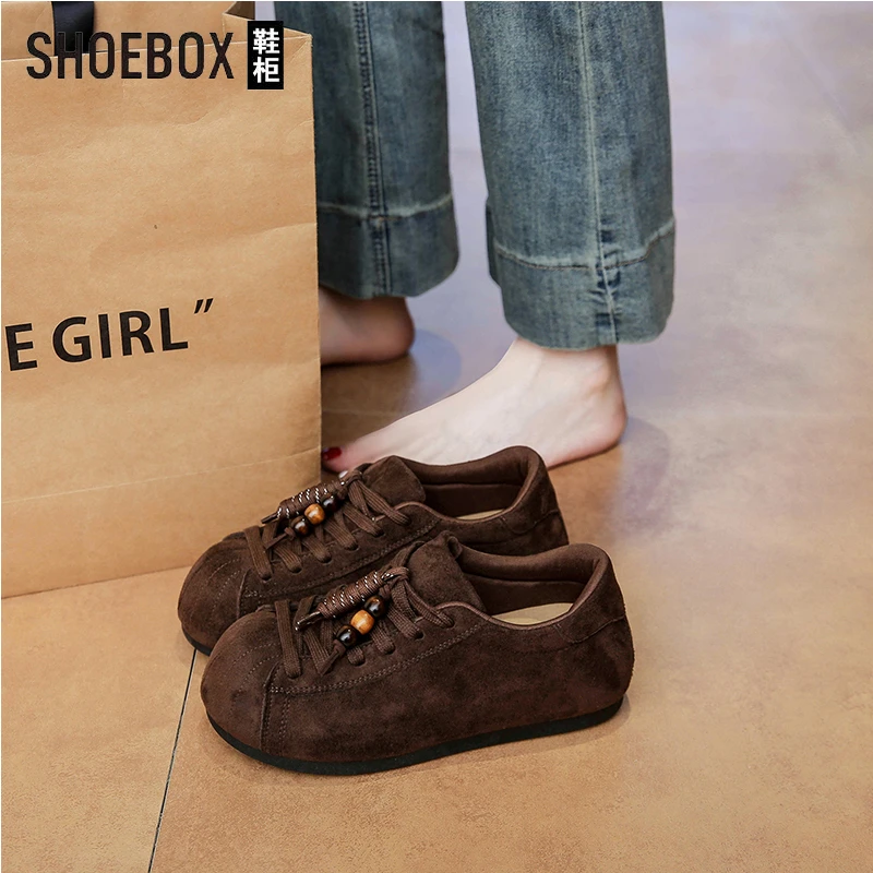 达芙妮集团旗下赵露思同款德训鞋休闲2025百搭软底舒适休闲运动鞋