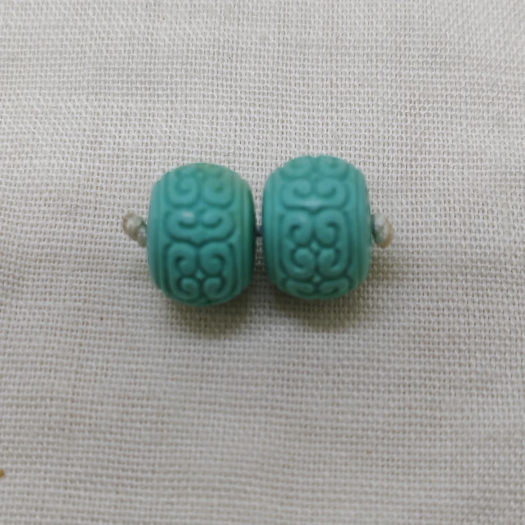 百搭DIY苏工雕刻蒙松回纹配珠文玩配饰