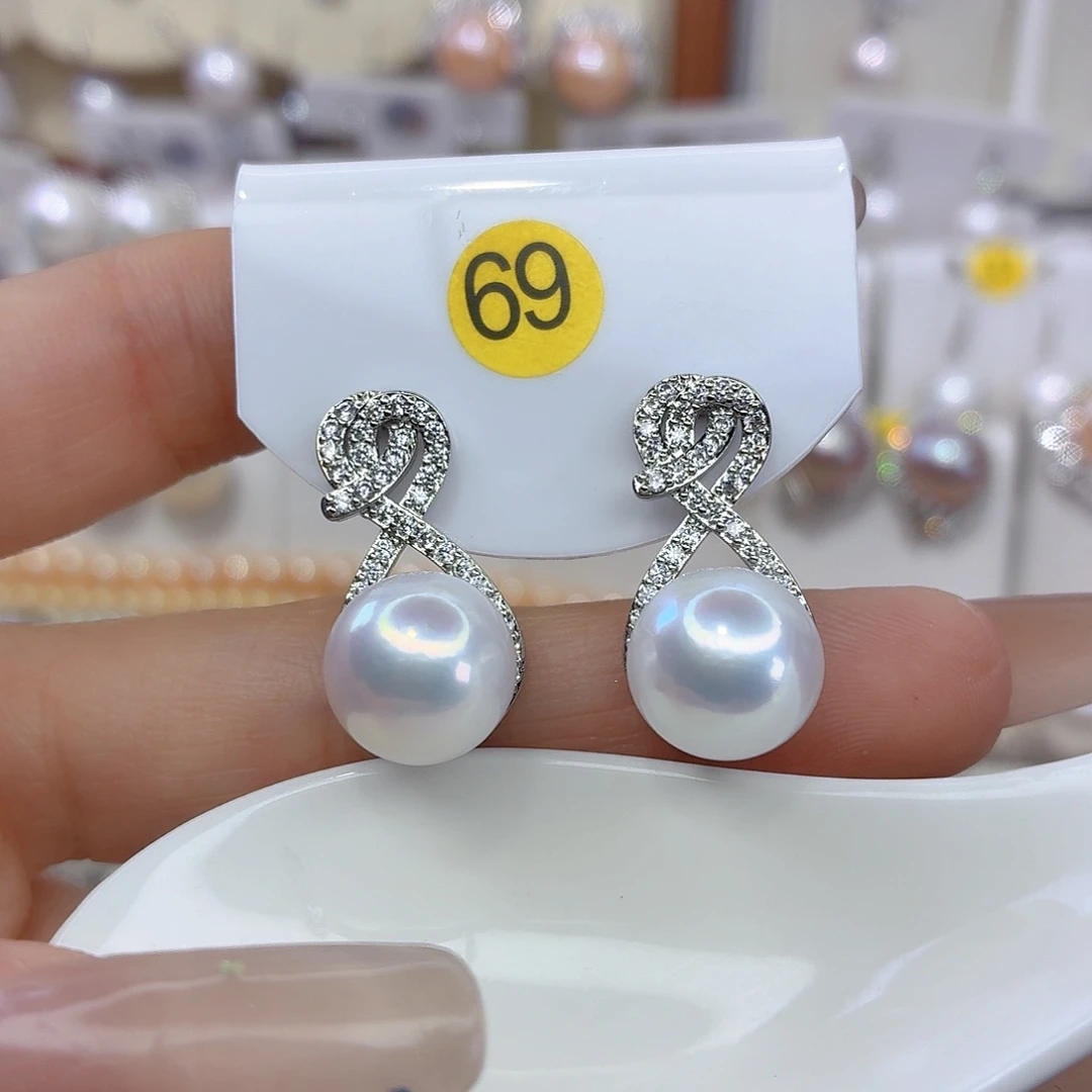 未镶嵌耳饰淡水珍珠