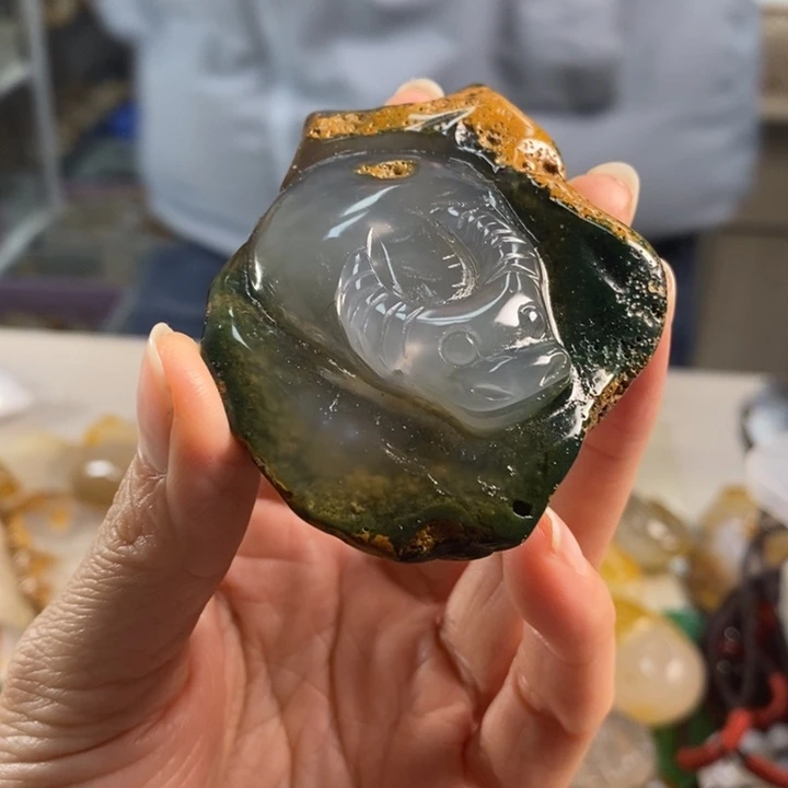 玛瑙/玉髓吊坠(不含链)未镶嵌