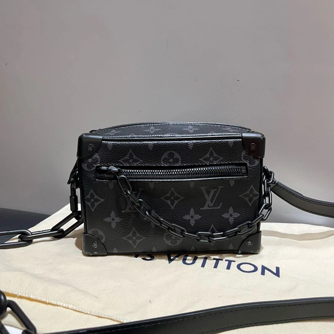99新 LouisVuitton/路易威登  LV Soft Trunk mini 盒子包芯片款
