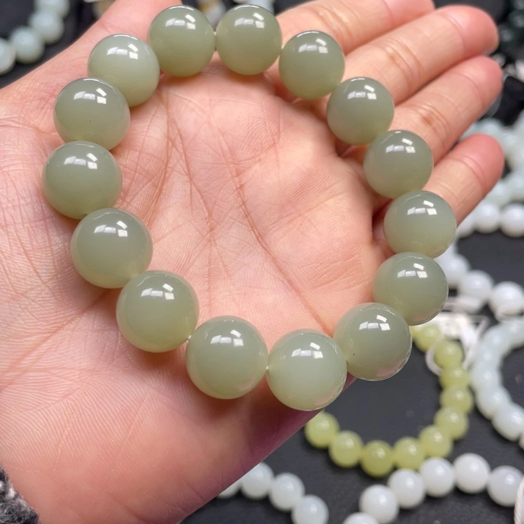 和田玉未镶嵌手链