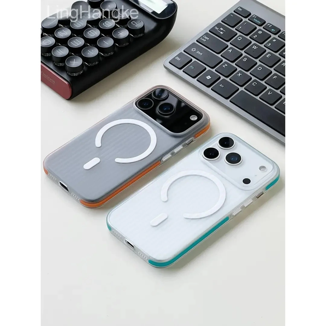 肤感磨砂磁吸适用iphone17/16手机壳15promax防指纹新款14/13高档