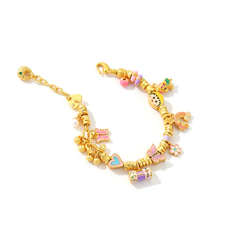 SHIXI/世希 樱桃小丸子盘缠手链 新中式原创设计师