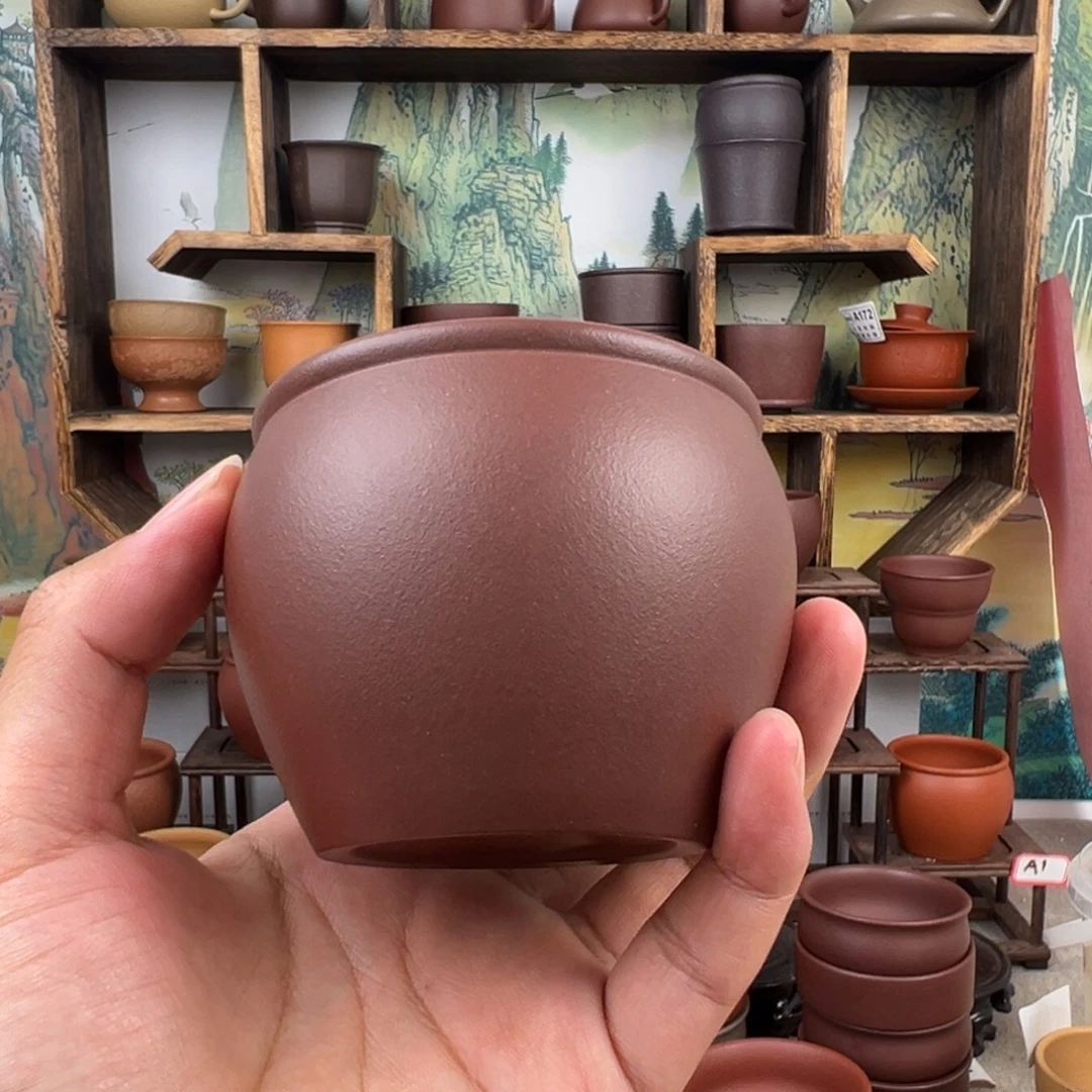 紫砂茶杯拙器甄选，纯原本矿。
