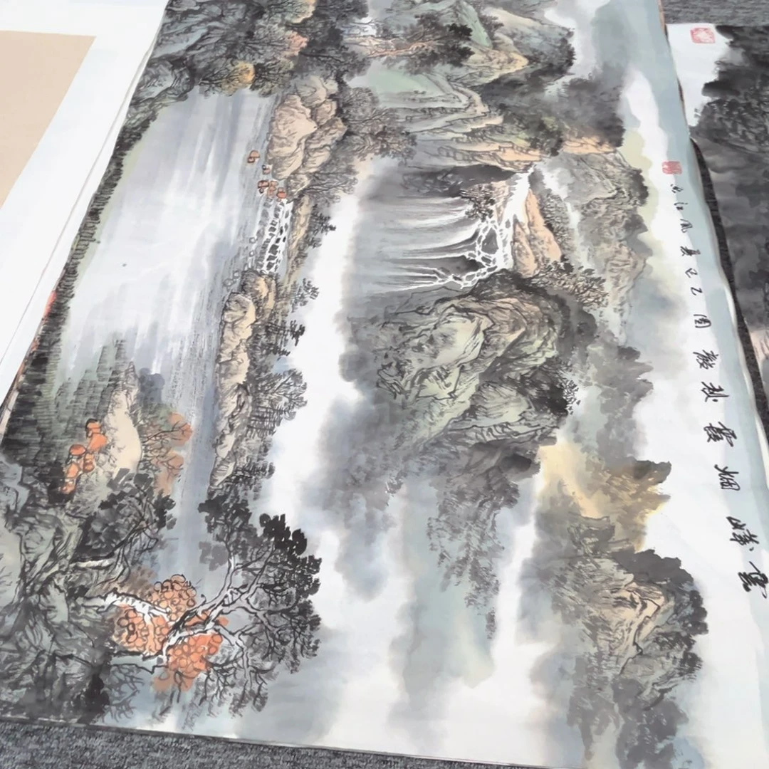 竹***雨国画绘画作品多次参加