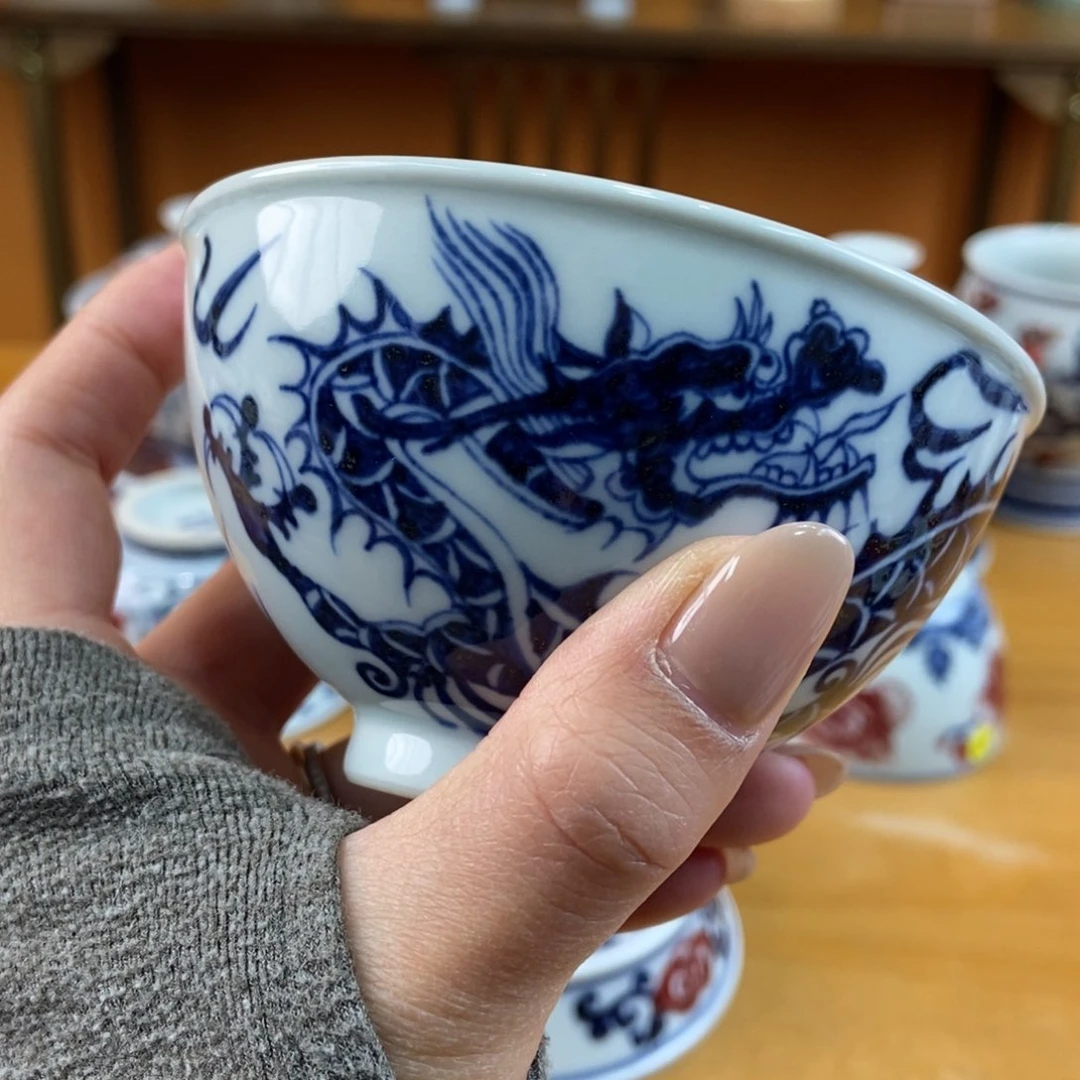 手绘现代茶具非古董