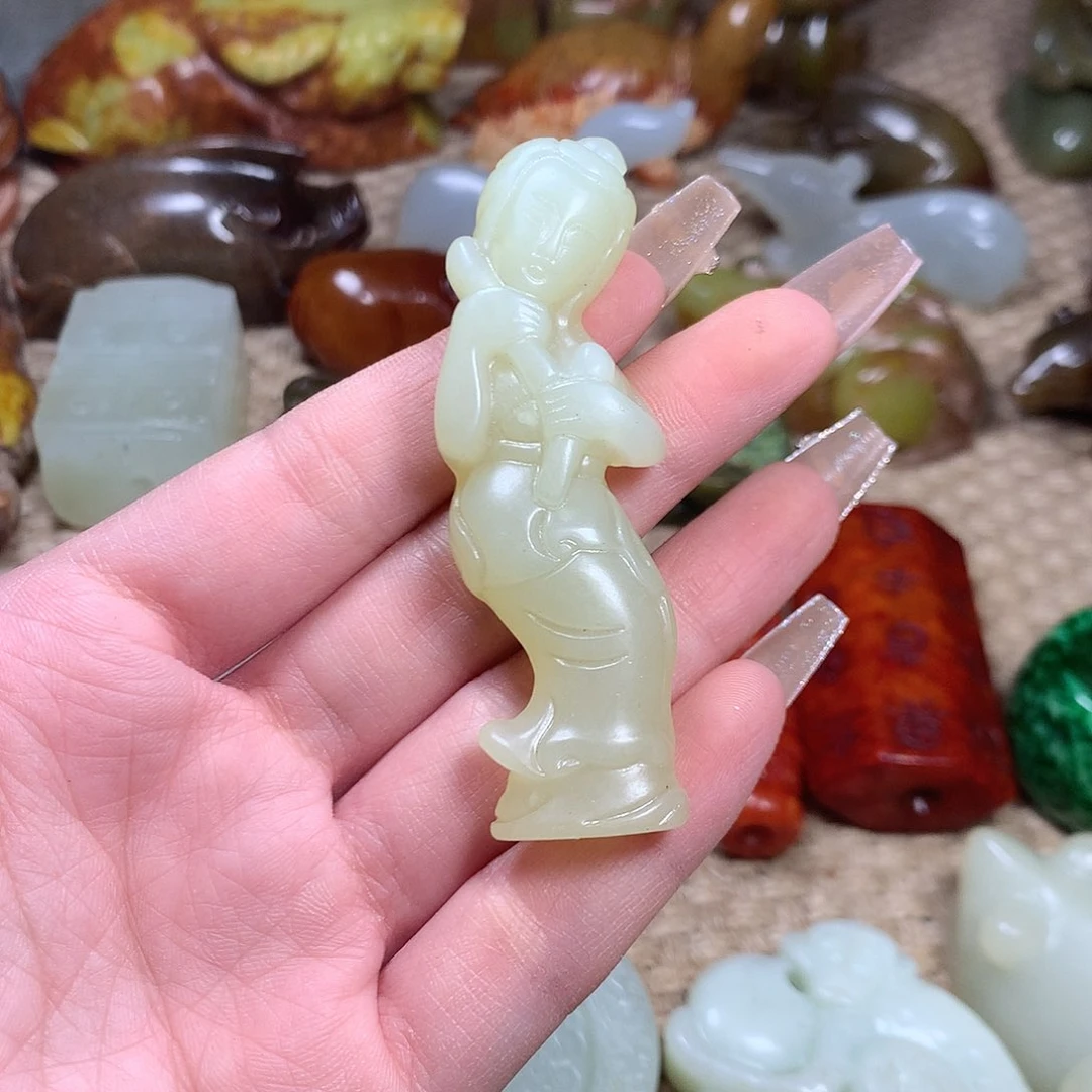 白玉菩提吊坠挂件