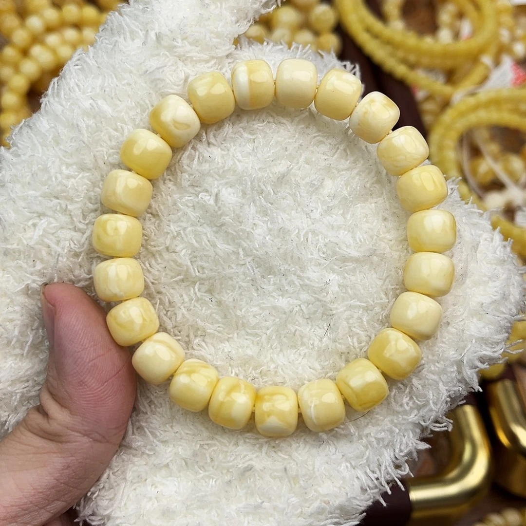 蜜蜡未镶嵌手串浓蜡阿尔卑斯10mm