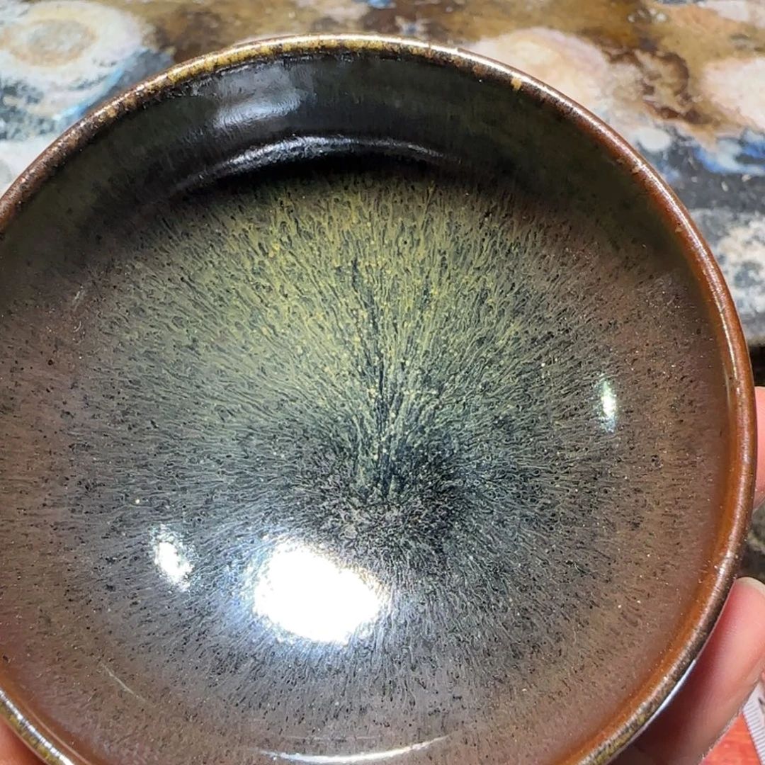 柴烧建盏茶盏茶杯613
