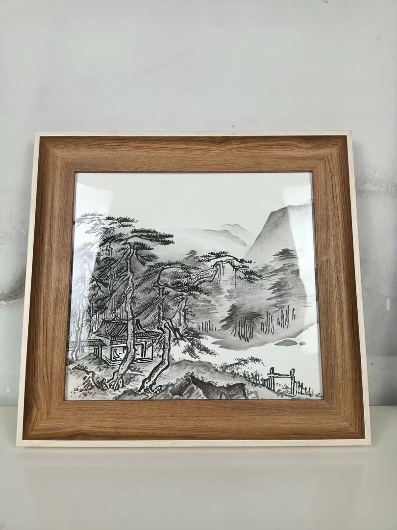 国韵山水画风景挂画客厅房间办公室桌面装饰摆件