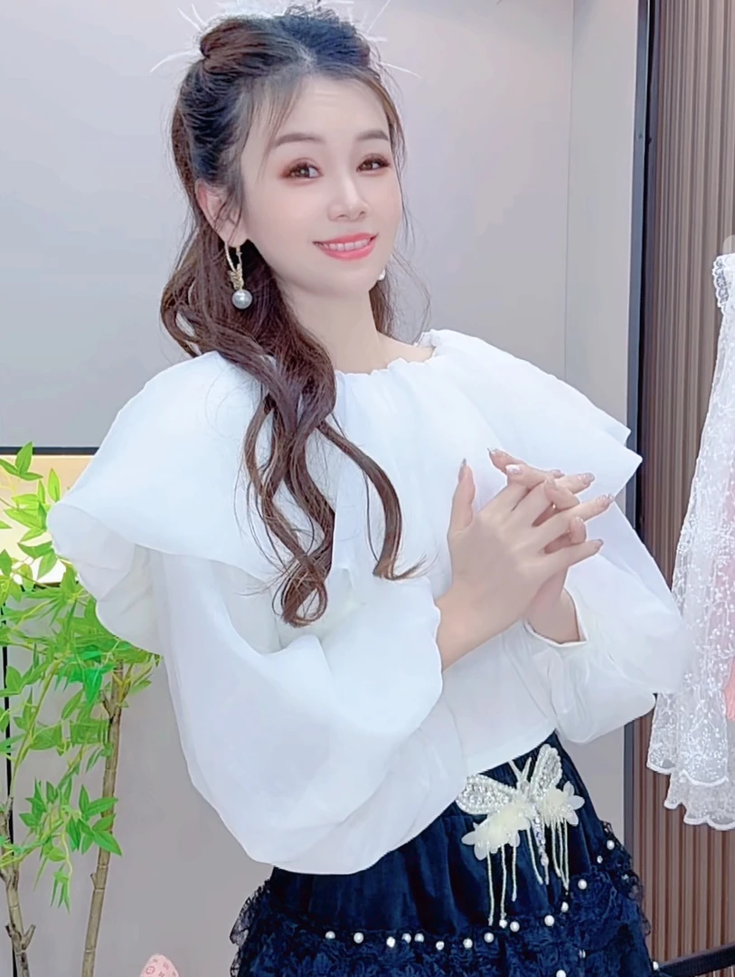 2671#秋款气质时尚长袖上衣