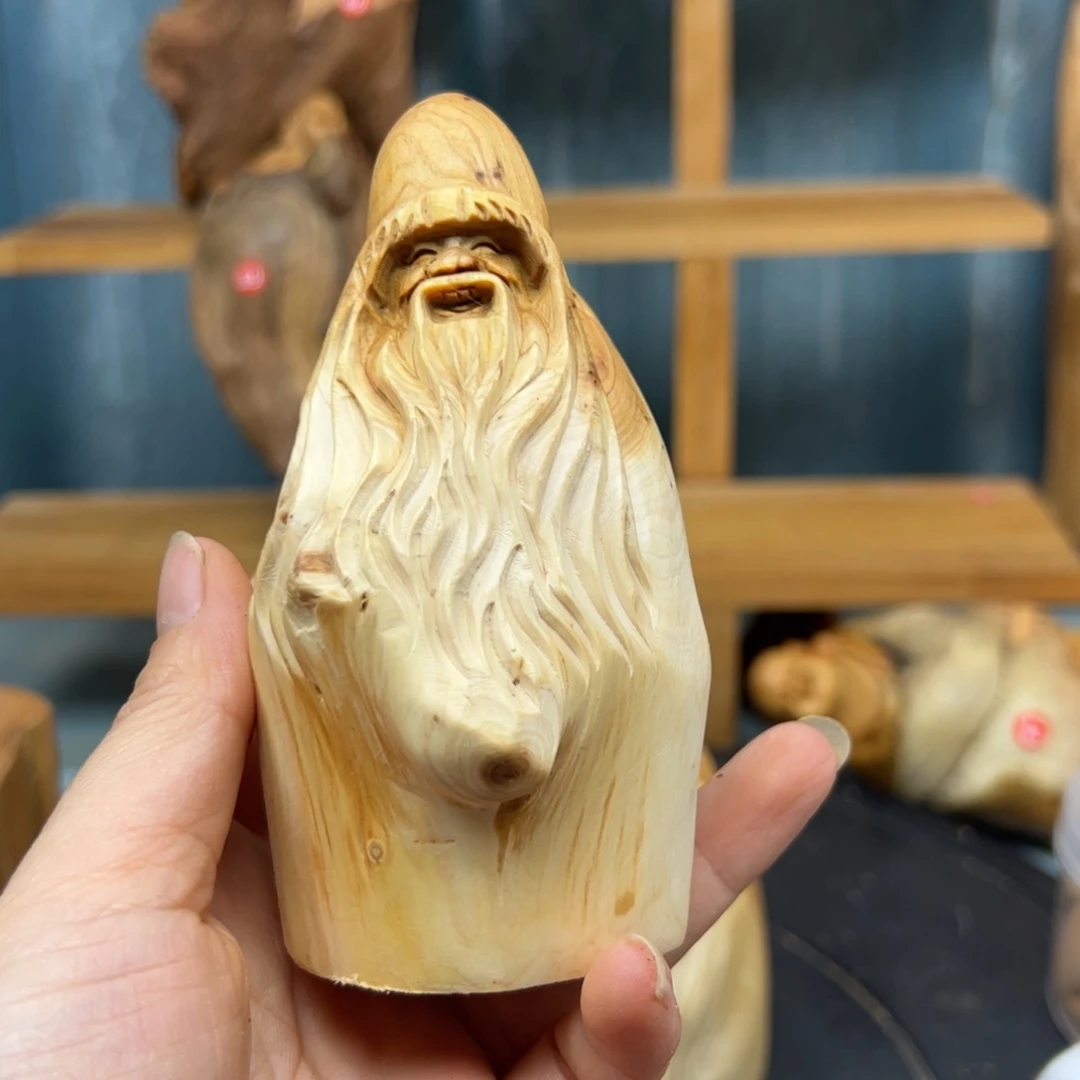 木老*崖柏木摆件手把件