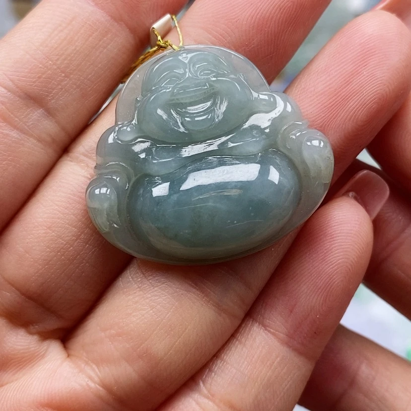 【闪购商品】翡翠颈饰未镶嵌天然翡翠A货佛公