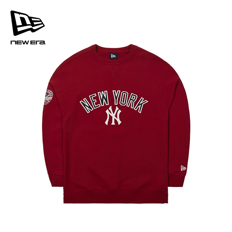 New Era新款MLB世界大赛系列徽章款运动卫衣红色