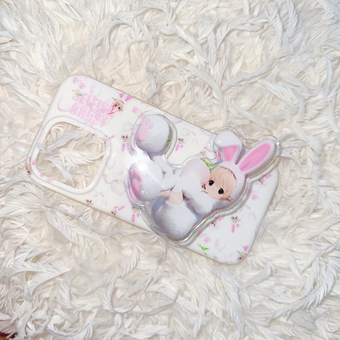 SelfishGhostXMagikano2可爱碎花立体兔子适用iPhone 手机imd软壳
