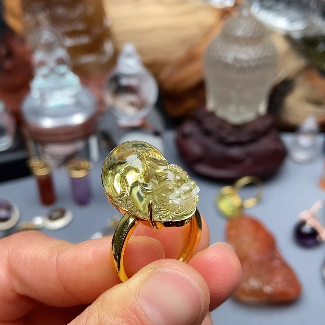 颈饰银S925镶嵌水晶戒指