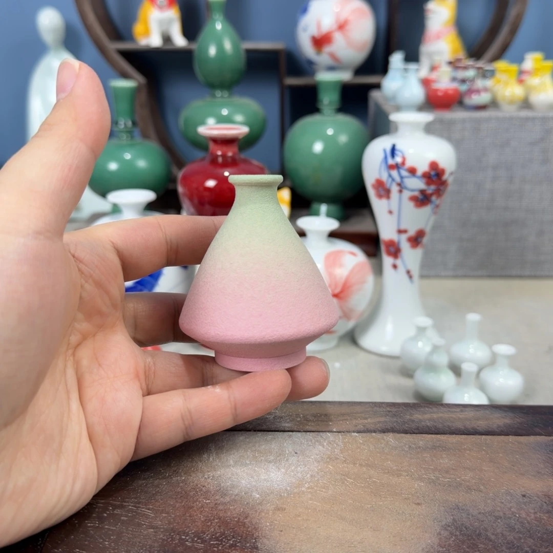 陶瓷手工小花器摆件