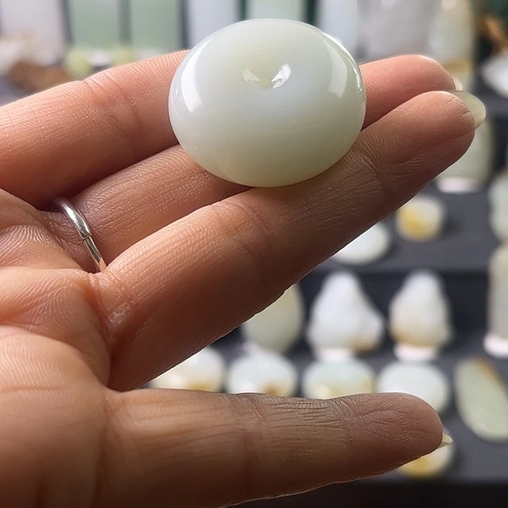 和田玉（糖玉）未镶嵌手机链30的