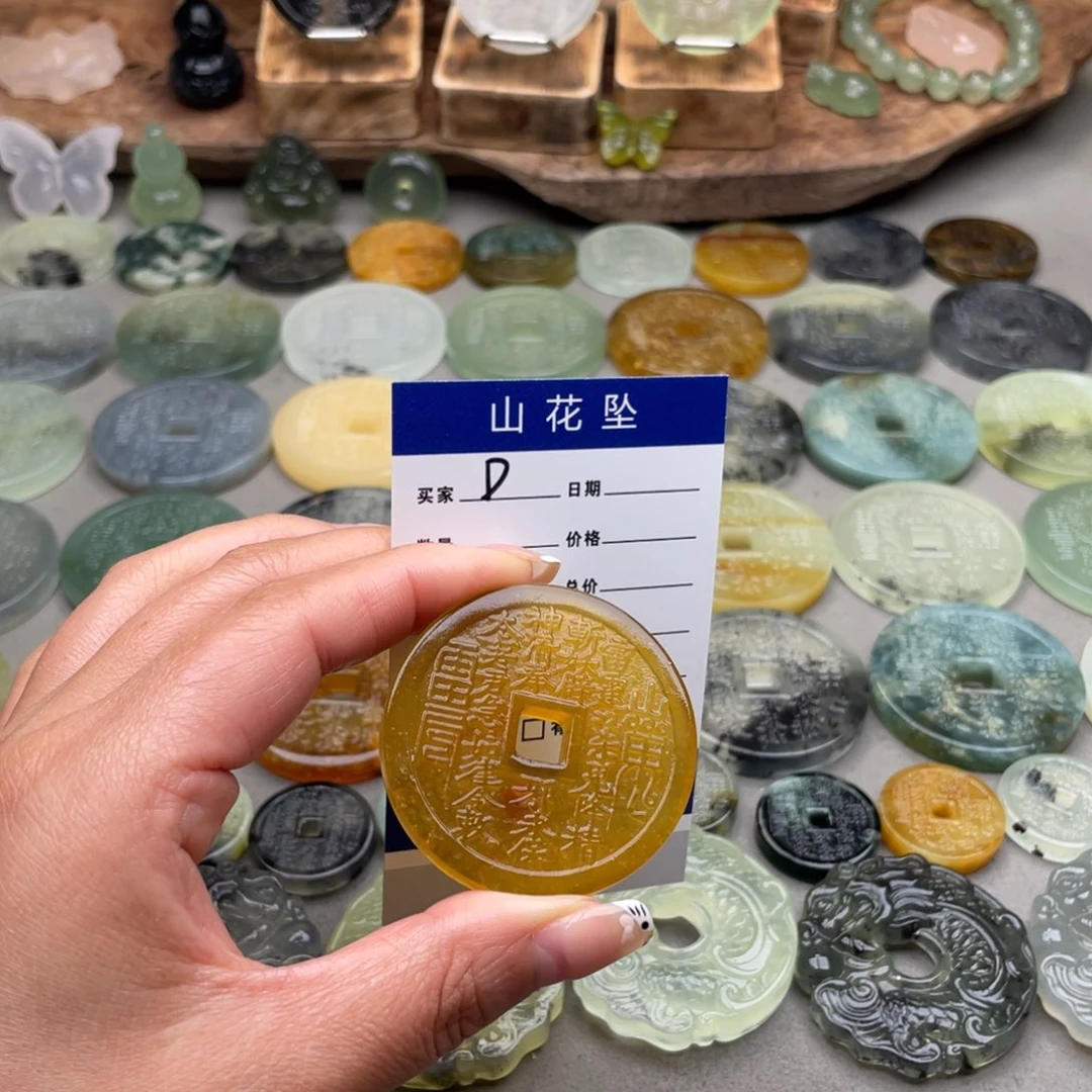 D***!蛇纹石玉未镶嵌颈饰