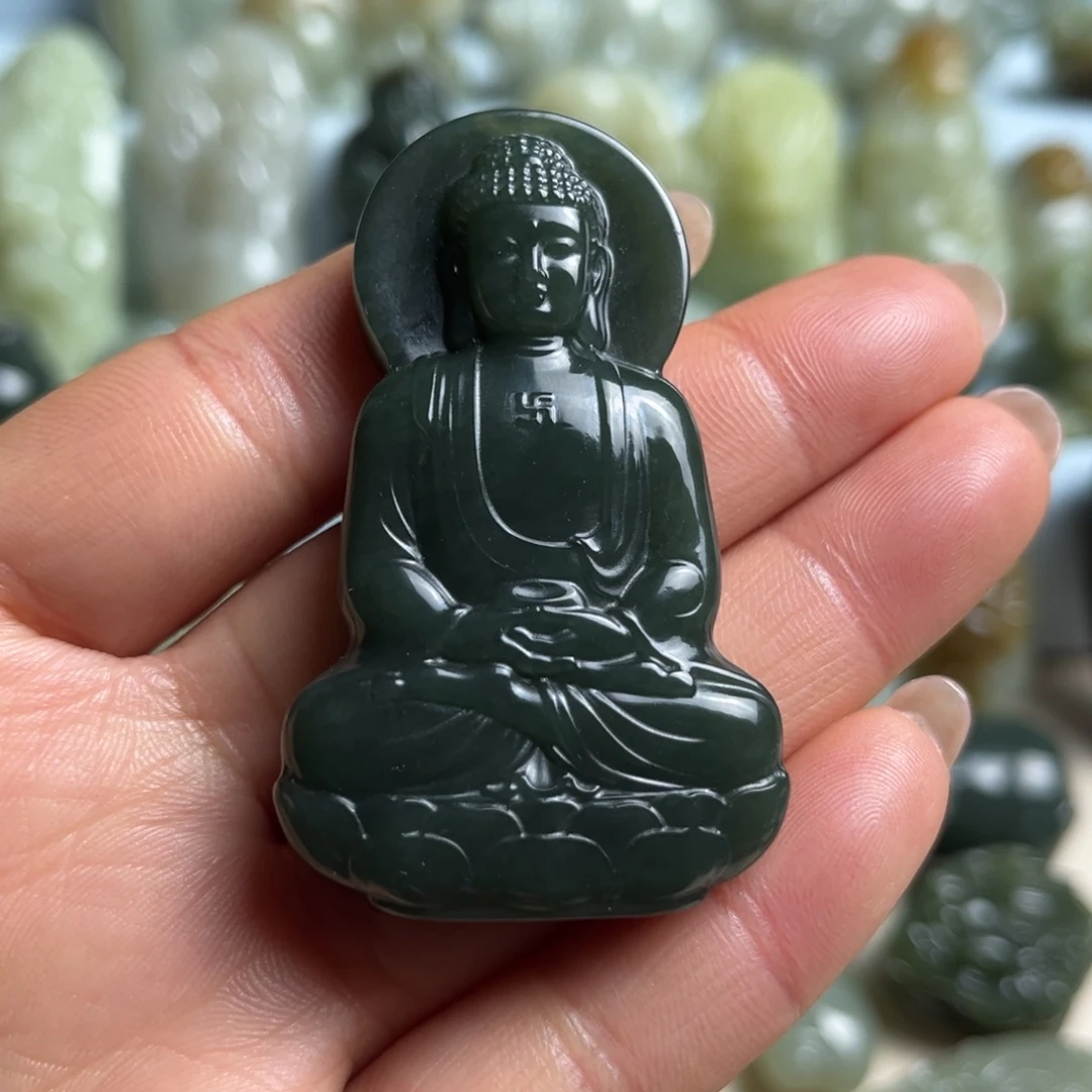 和田玉未镶嵌挂件