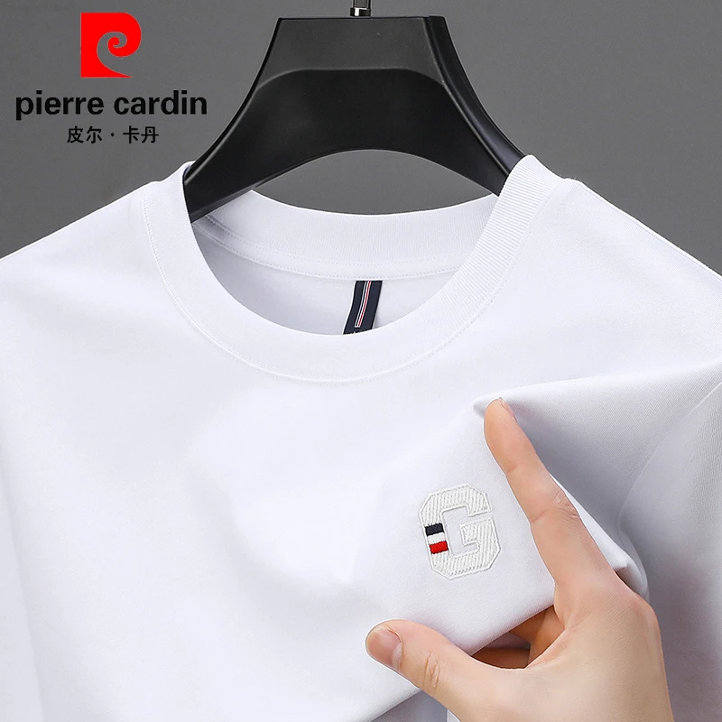 【官方正品】100%新疆长绒棉中青年夏季短袖男圆领舒适男士白T恤