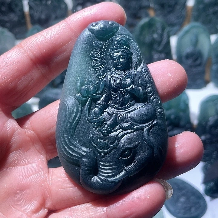 定制翡翠未镶嵌幸***?普贤