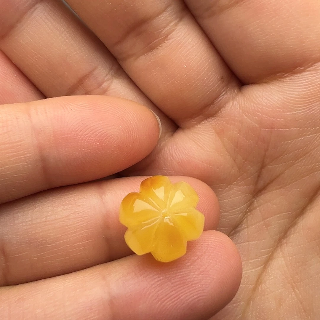 蜜蜡未镶嵌颈饰南瓜珠