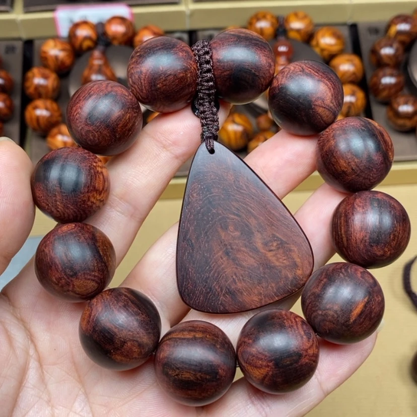 【闪购商品】手串/手链黄花梨/降香黄檀逆**行海黄2.0紫油梨对眼