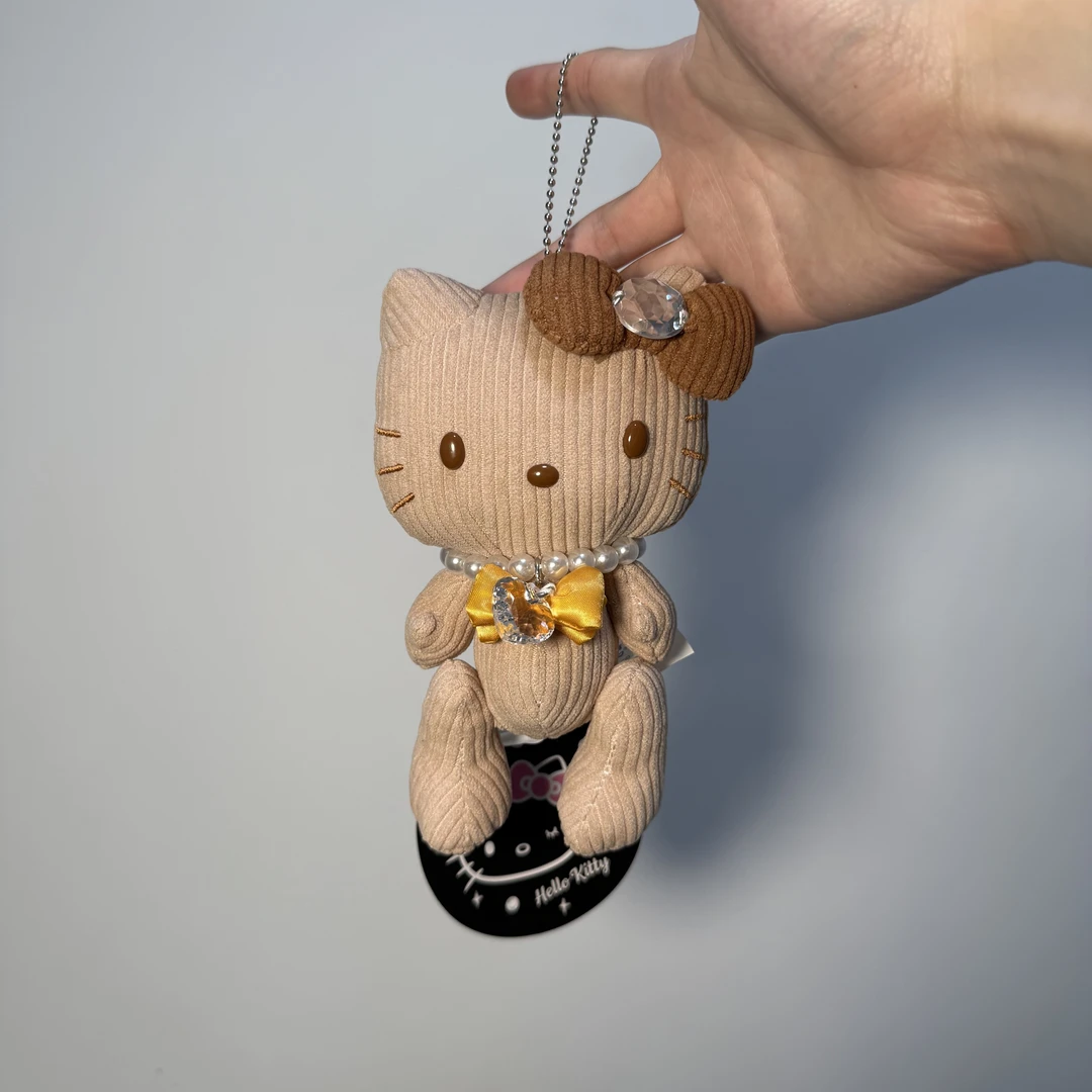 【美版正品】HelloKitty 珠光宝气榄棕 Kitty 潮玩挂件