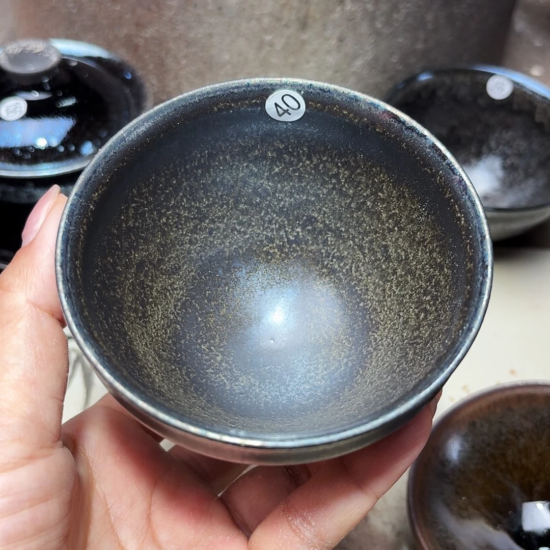 茶盏义兴龙窑建盏40微瑕