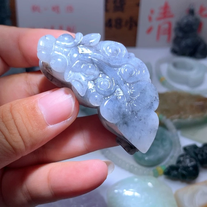 翡翠未镶嵌颈饰保真天然A货翡翠