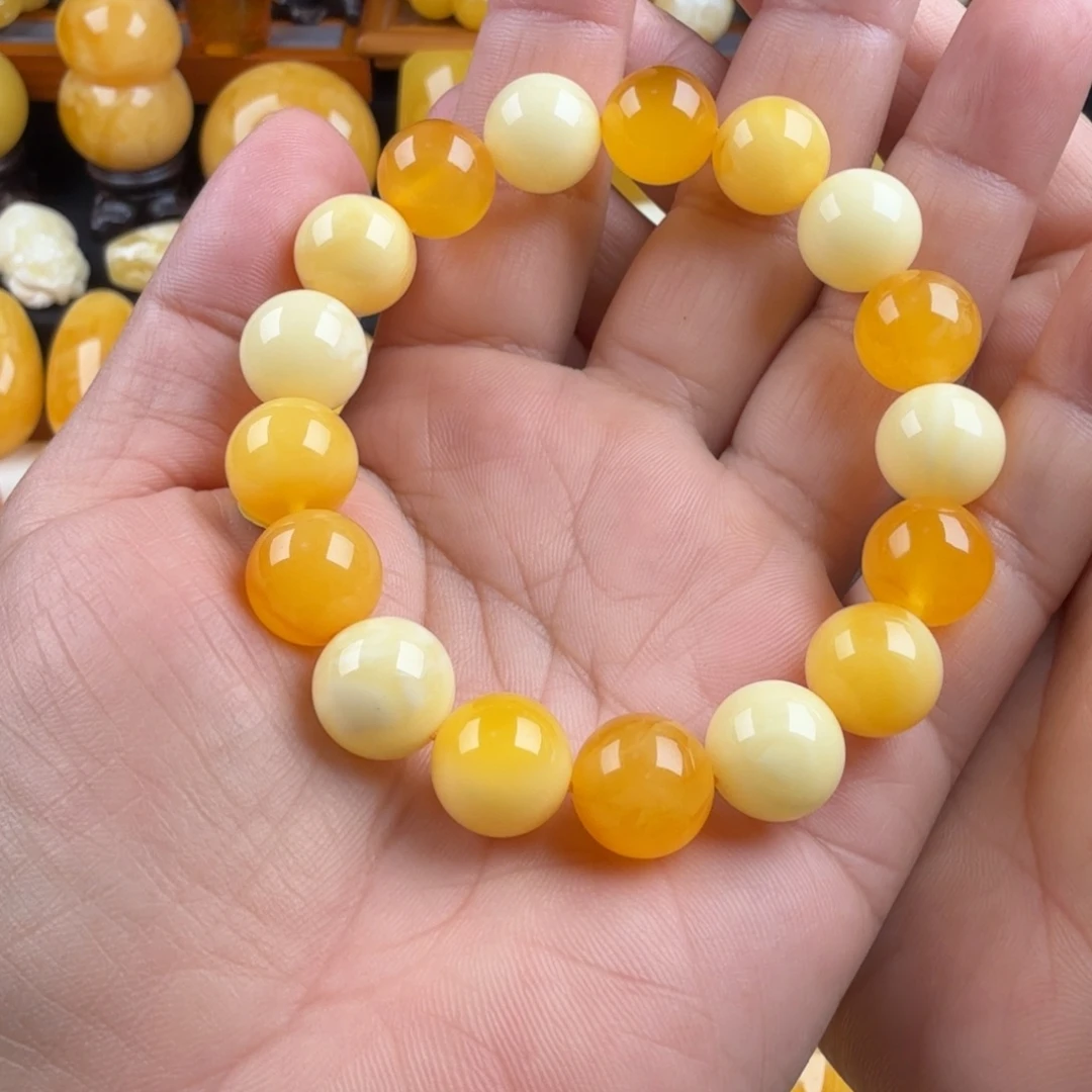 琥珀未镶嵌颈饰纯天然琥珀蜜蜡
