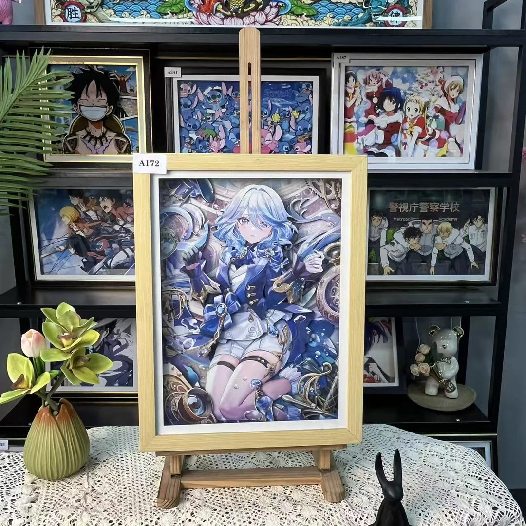 A172原神动漫立体画49*38cm定制函（到货为定制函卡需等待出货）