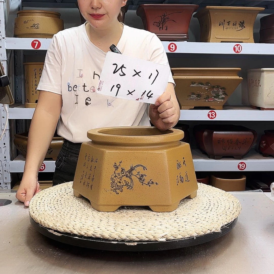 紫砂花盆紫砂花盆