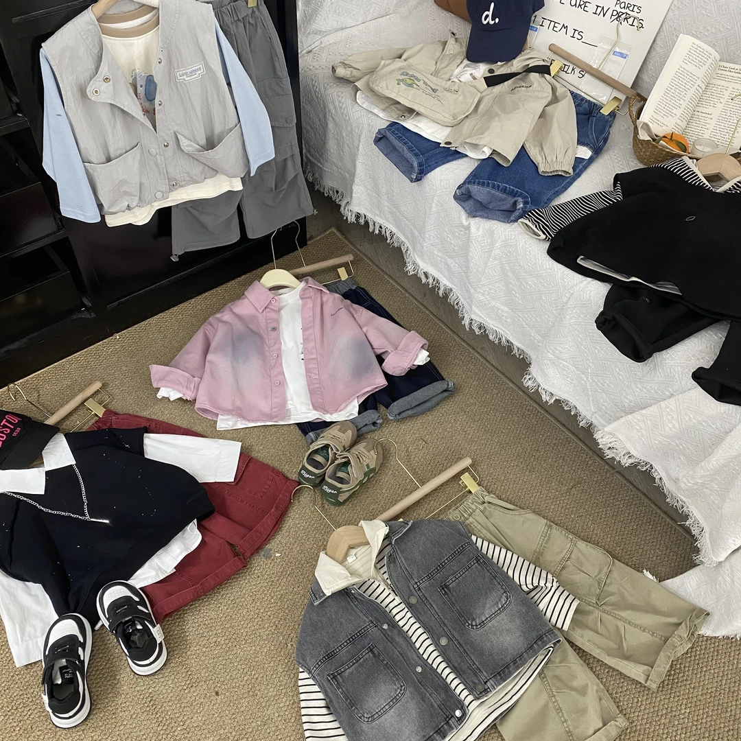 【佑米春款001】2025年春季新款儿童休闲时尚套装韩系风格春款百搭