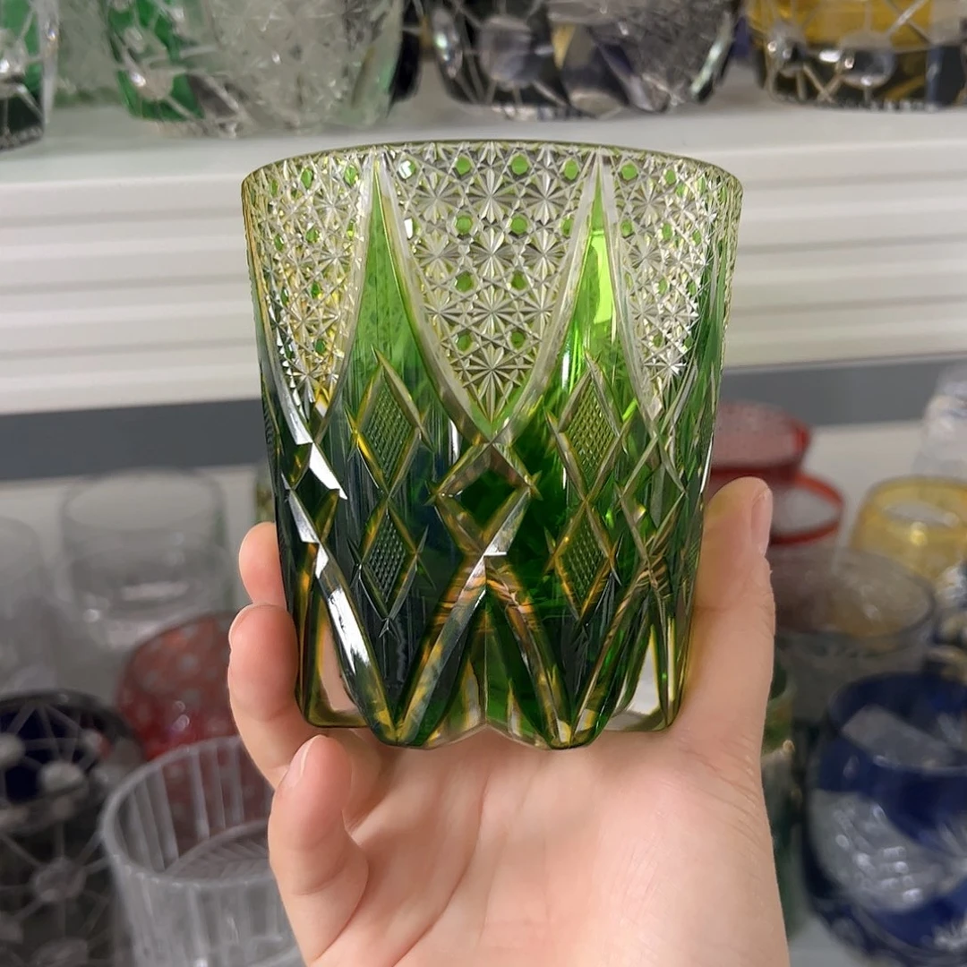 我***人高脚款水晶玻璃微瑕一个