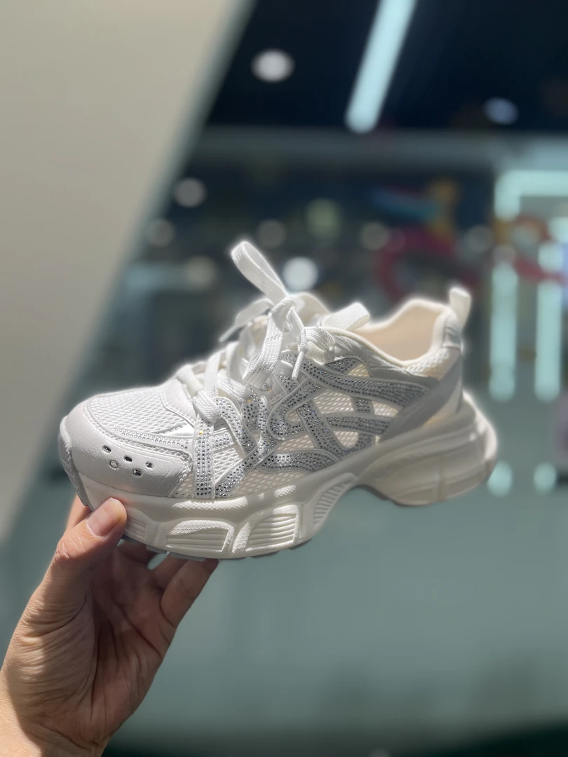 2025春季新款休闲板鞋时尚休闲舒适网鞋厚底老爹鞋21-625