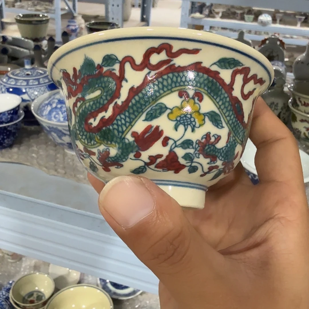 瓷片摆件手绘瓷器处理