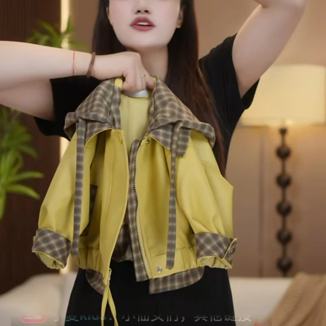 2025秋季新品韩版时尚百搭潮流男女宝宝休闲连帽皮衣外套