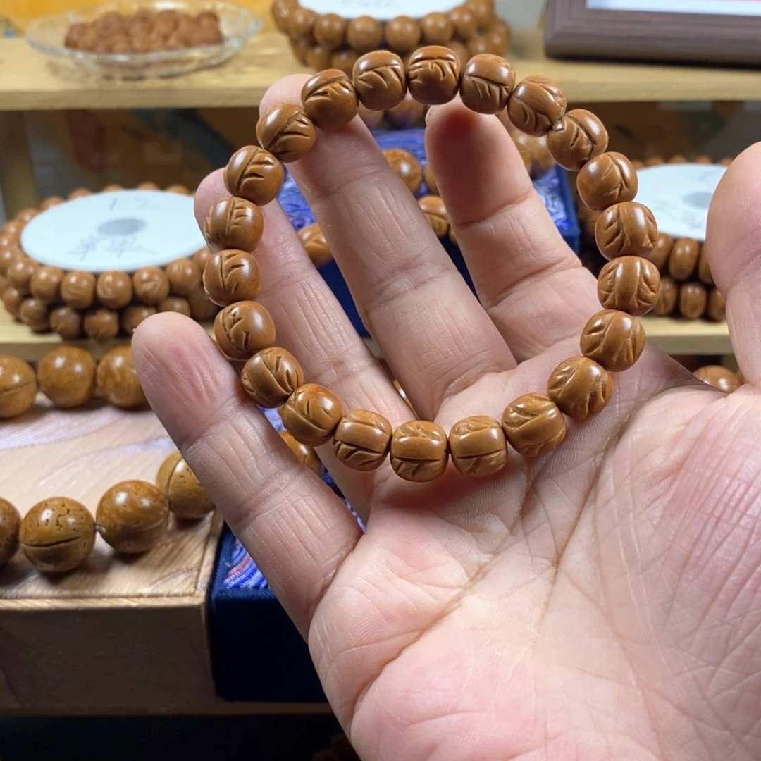 桃核手串追**梦龙纹桃核老型