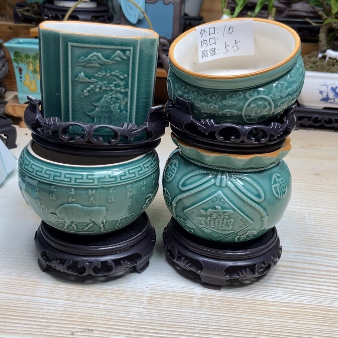 瓷片陶瓷花盆陶瓷艺术