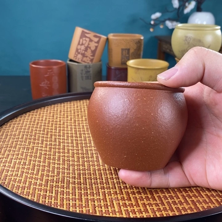 茶杯紫砂紫砂茶杯