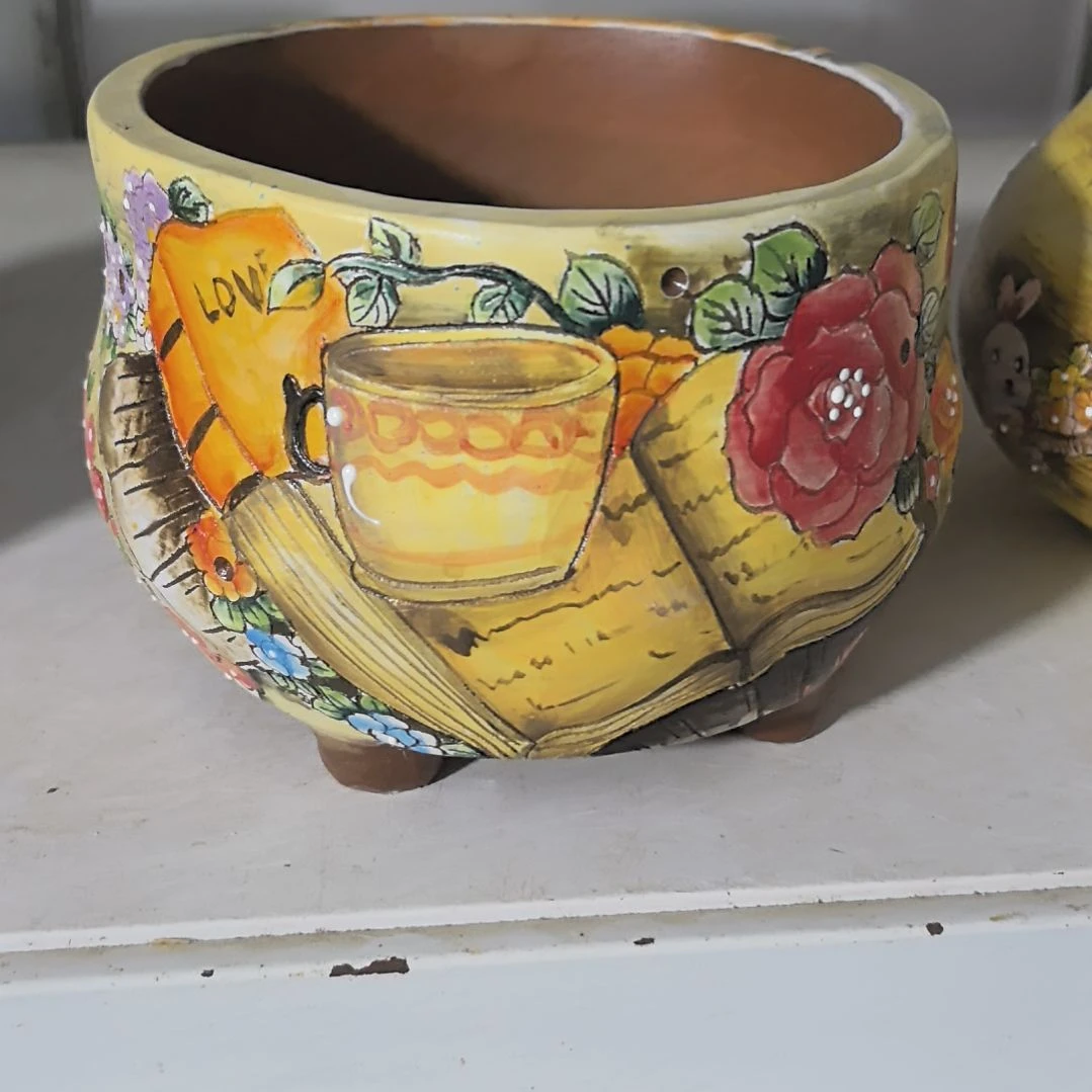 红泥花盆微瑕疵处理