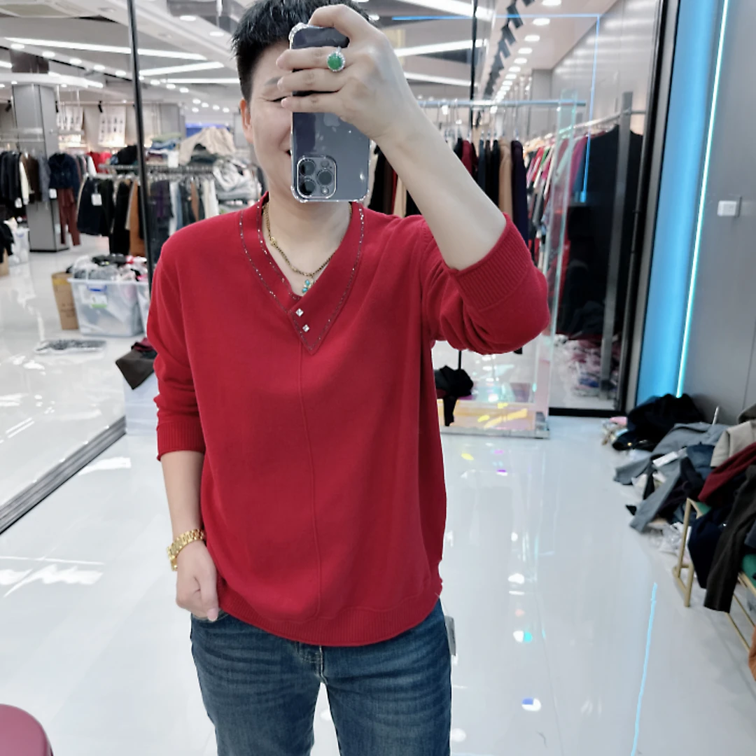 珍珠亲肤绒不起球6色大版针织毛衫0701品